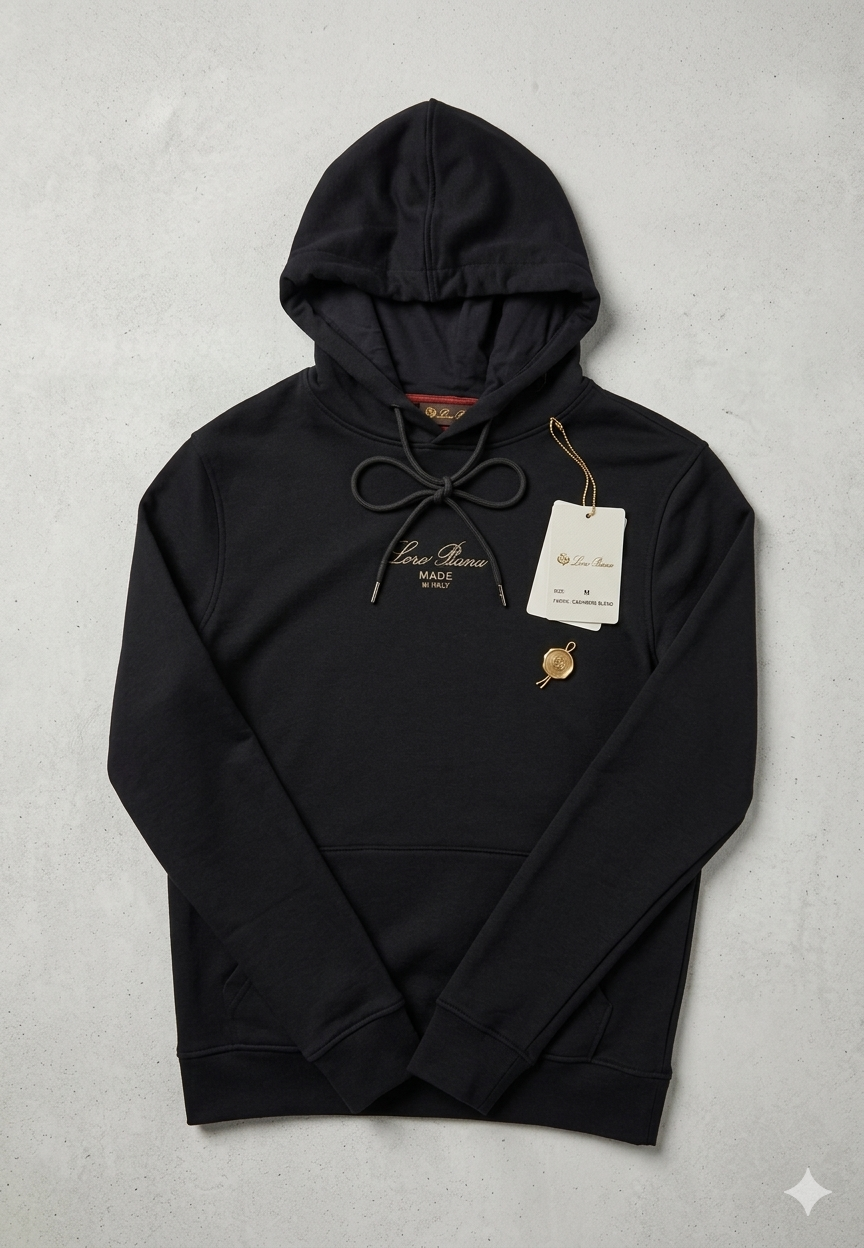 Sweat à capuche loro piana