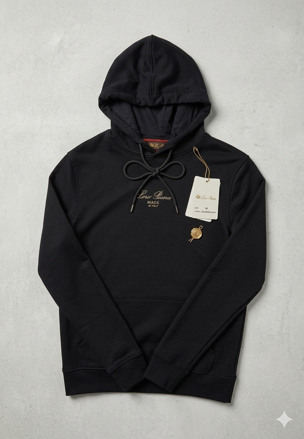 Sweat à capuche loro piana