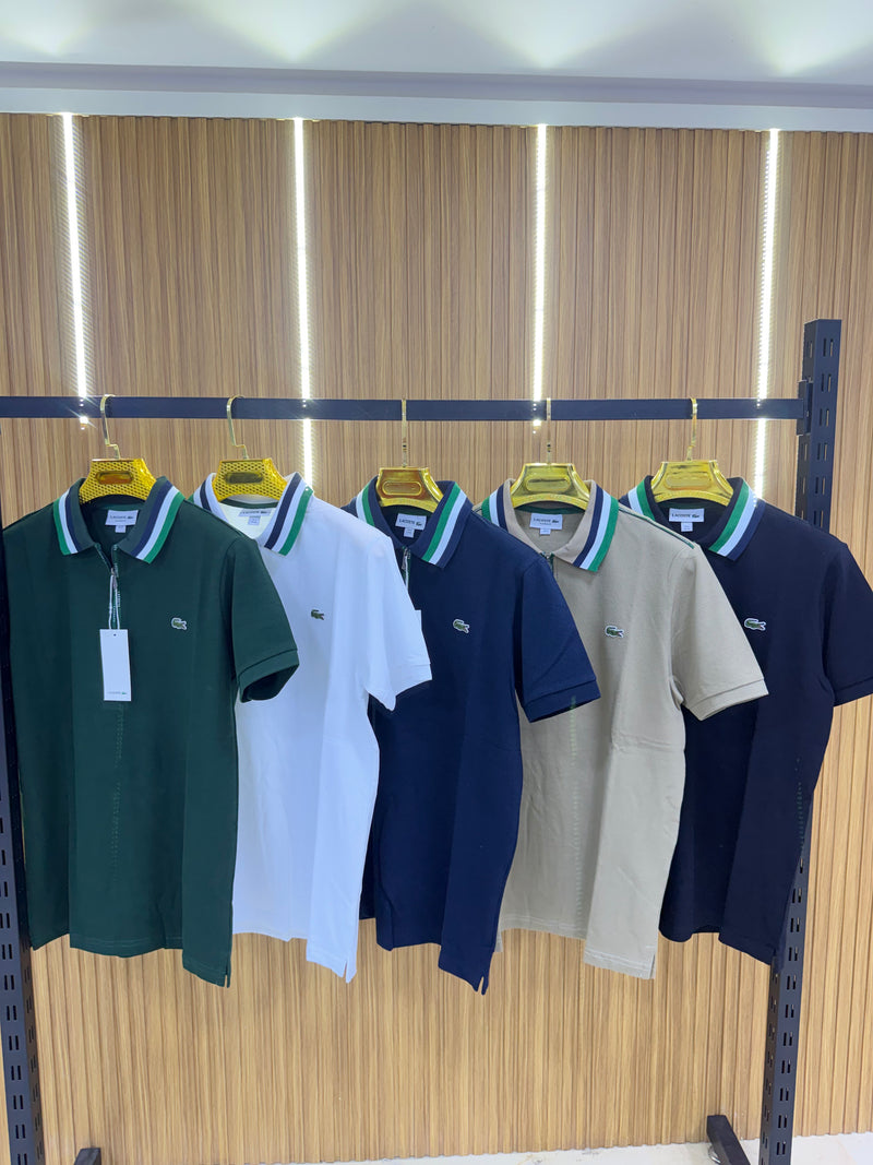 Polo Lacoste zip